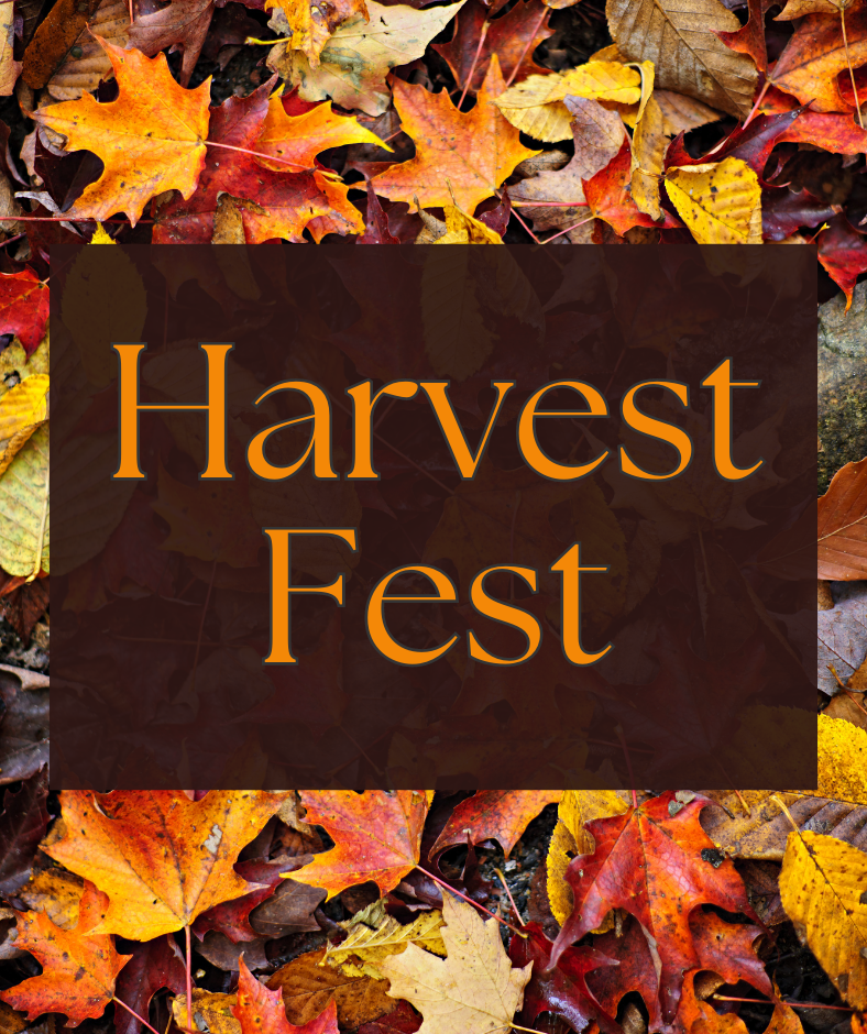 brochure giving details of the 2023 Bliss Harvest Fest